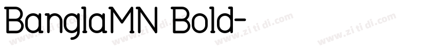 BanglaMN Bold字体转换